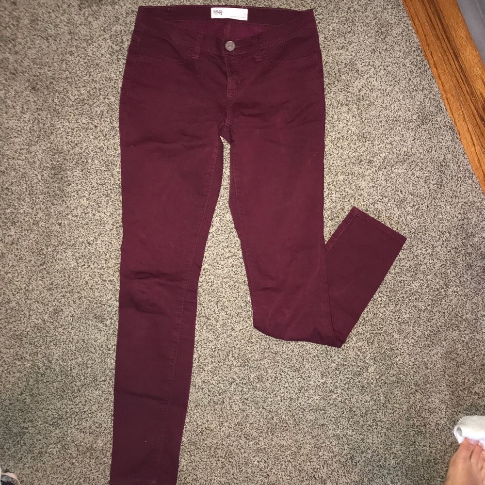 Burgundy pants